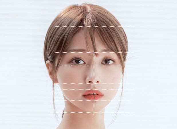 View Plastic Surgery model's face ratio